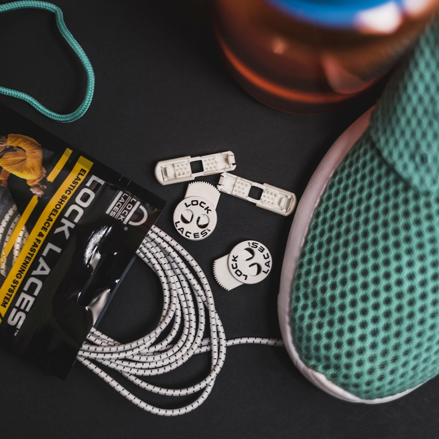 Lock Laces, White No Tie Shoelaces 4 Lock Laces, White No Tie Shoelaces - Image 2