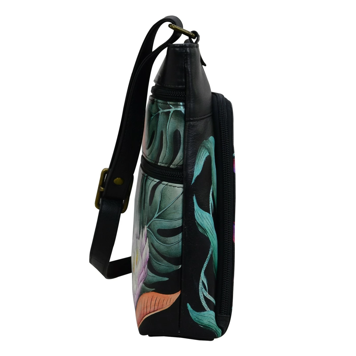 Women's Anuschka, Crossbody With Front Zip Organizer 5 Women's Anuschka, Crossbody With Front Zip Organizer - Image 3