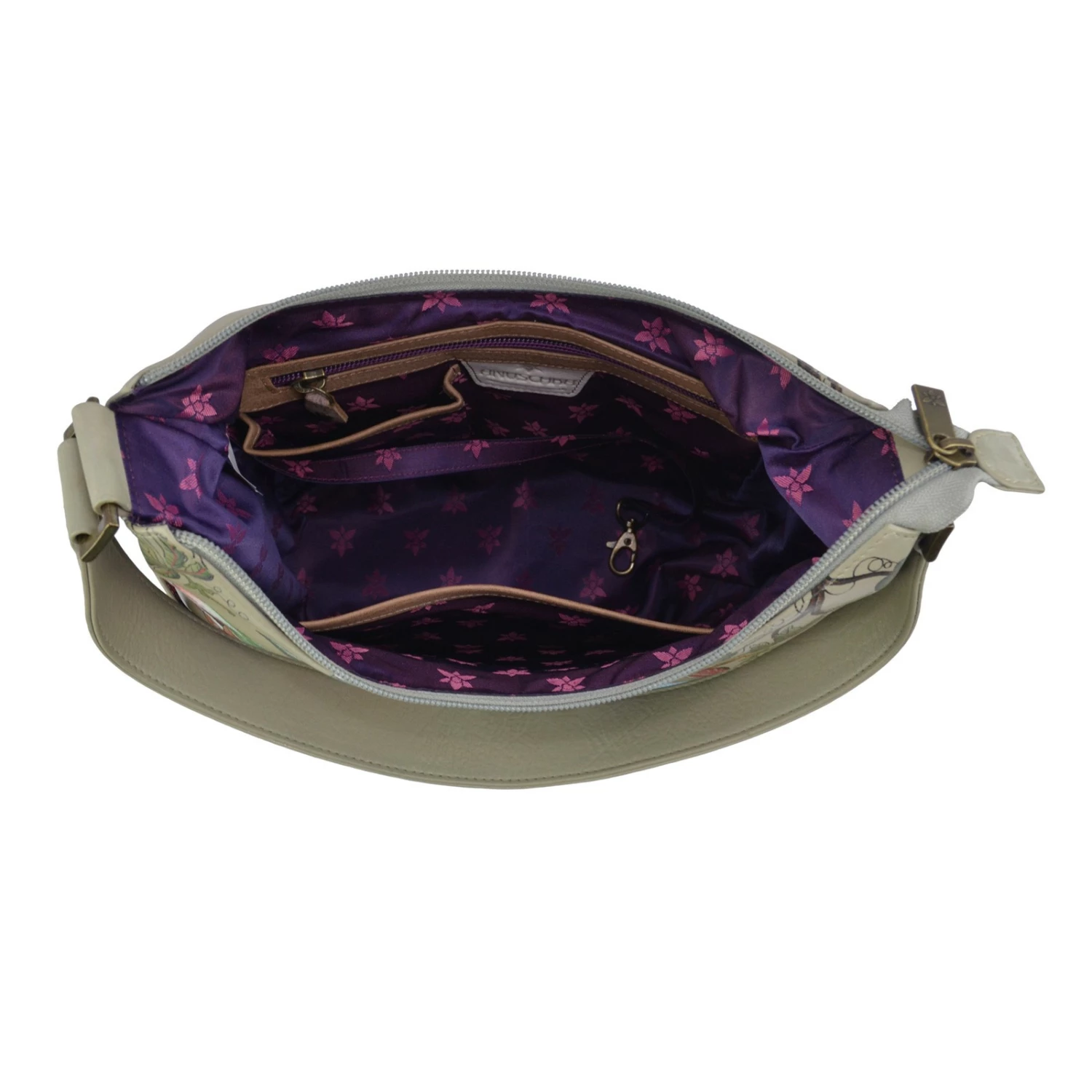 Women's Anuschka, Classic Hobo Purse 6 Women's Anuschka, Classic Hobo Purse - Image 4