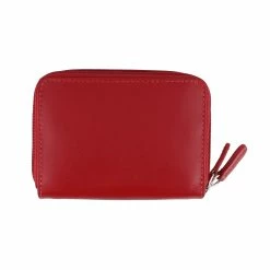 Intercontinental Leather Ind Women's ILI, Double Zip Credit Card Holder